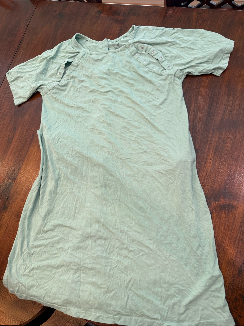 Maternity nursing hospital gown with snaps and soft cotton  S/M